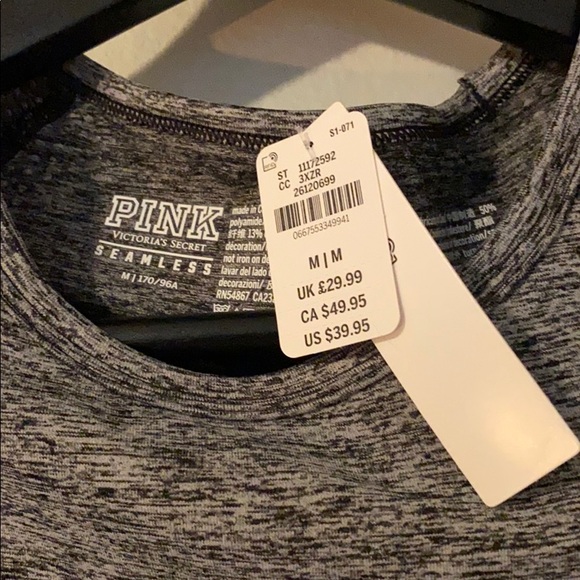 Pink Seamless Workout Top - Picture 2 of 4